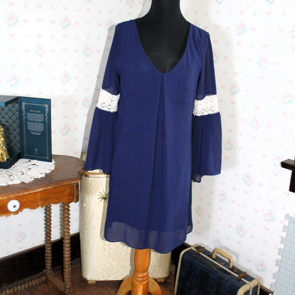 By & By Navy Blue Dress, Medium